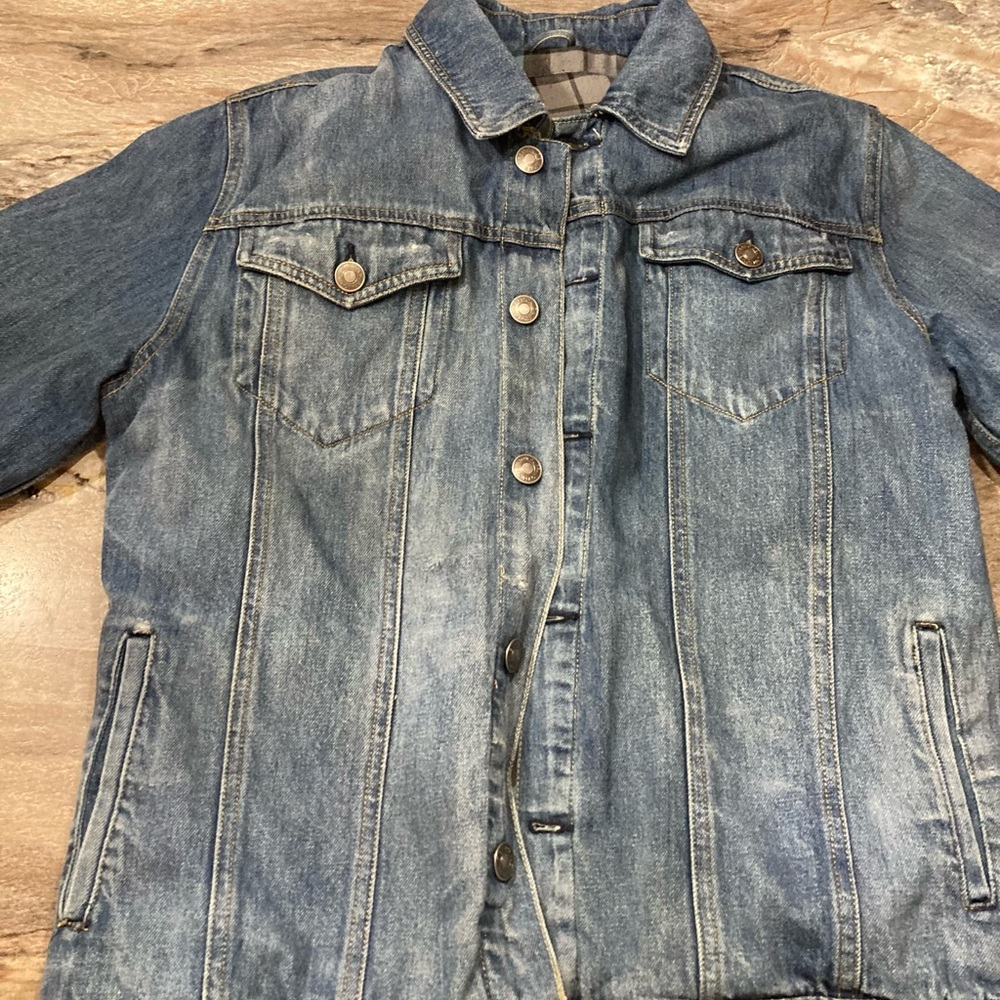 Custom Buffalo David Bitton jeans jacket X Dixxon Flannel for lining